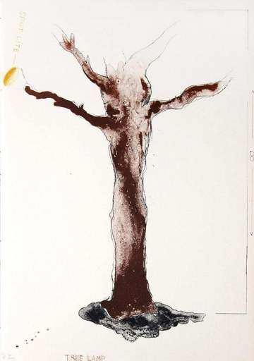 ジム・ダイン - 版画 - Tree Lamp