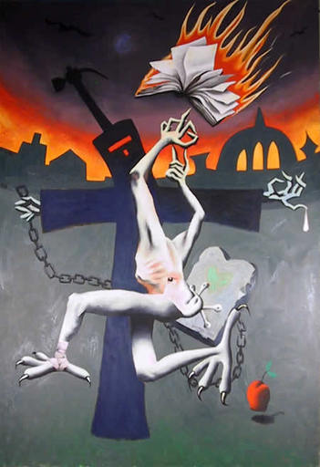 Mark KOSTABI - Gemälde - Baltic Angst