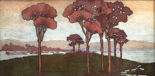 Jean Roger SOURGEN - Pittura - „Les Landes, le lac d’Hossegor“  vers 1900-1910