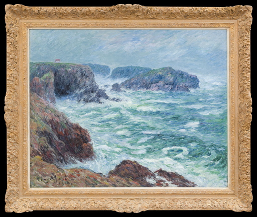 Henry MORET - Gemälde - Pointe de la Sirène, Belle-Ile-en-Mer