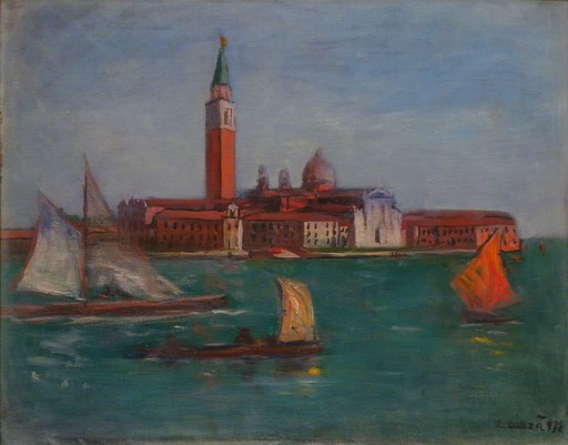 Carlo CARRA - 绘画 - Venezia - Isola di S. Giorgio