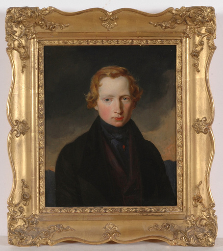 Carl RAHL - Gemälde - Portrait of the Art Dealer Carl J. Meyer", Oil on Panel