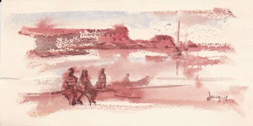 Daniel JAUGEY - Drawing-Watercolor - Paysage