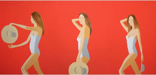 Alex KATZ - Print-Multiple - Ariel (red)