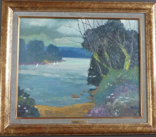 Albert MALET - Peinture - Bords de Seine