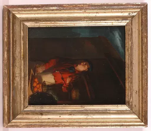 Pieter Gerardus SJAMAAR - Pittura - "Night Seller", Oil Painting, ca 1850 