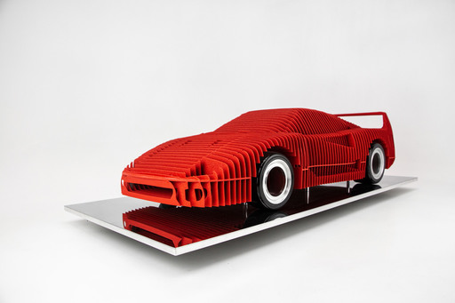 Antoine DUFILHO - Sculpture-Volume - Ferrari F40 Rouge Texture