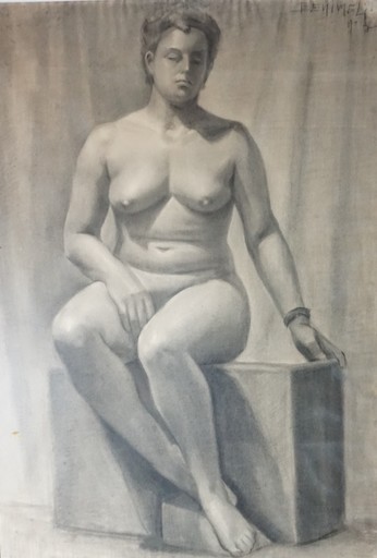 Angeles BENIMELLI - Disegno Acquarello - "Female body 2 study"