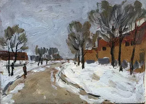 Aram KOUPETSIAN - Gemälde - Paysage de neige