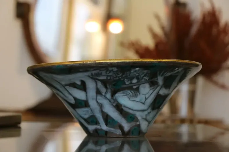Grande Coupe En Faience Emaillee D Edouard Cazaux Art Deco By Edouard Cazaux Buy Art Online Artprice