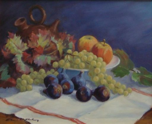 André LAC - Painting - FRUITS DE SEPTEMBRE