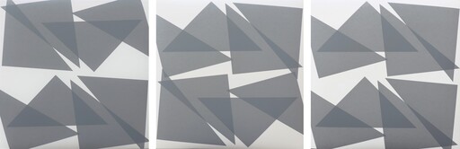 Vera MOLNÁR - Estampe-Multiple - Triangles I, II, III