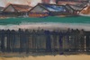 Friedrich EINHOFF - Drawing-Watercolor - Zaun vor Zechenanlage