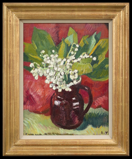 Louis VALTAT - Gemälde - Vase de muguets