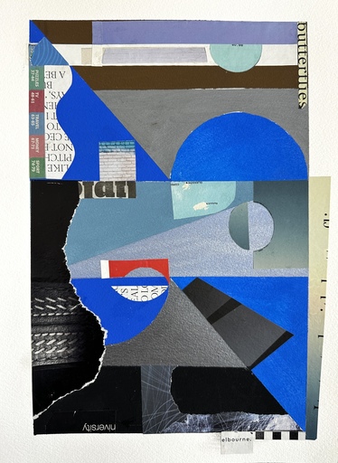 Jeremy ANNEAR - Drawing-Watercolor - Blue Moon No.37 