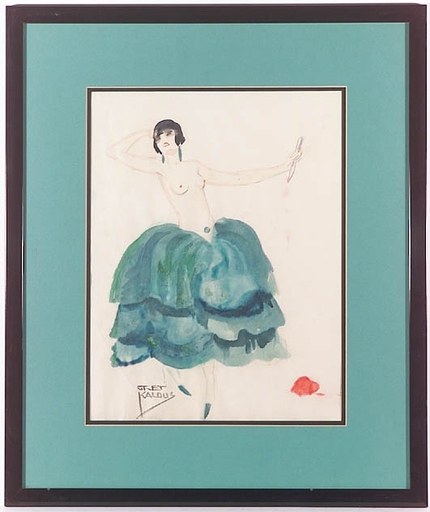 Gret KALOUS-SCHEFFER - Disegno Acquarello - "Modern Judith", ca 1920, Watercolor