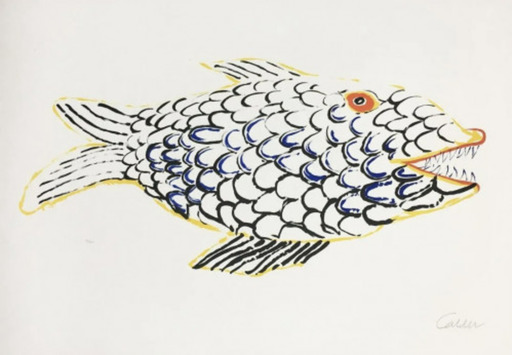 Alexander CALDER - Grabado - Fish