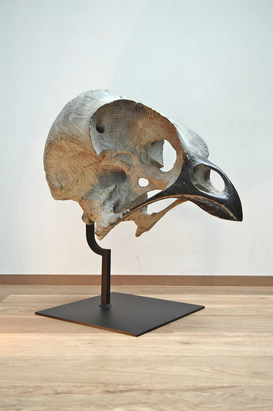Quentin GAREL - Skulptur Volumen - Crâne d'oiseau