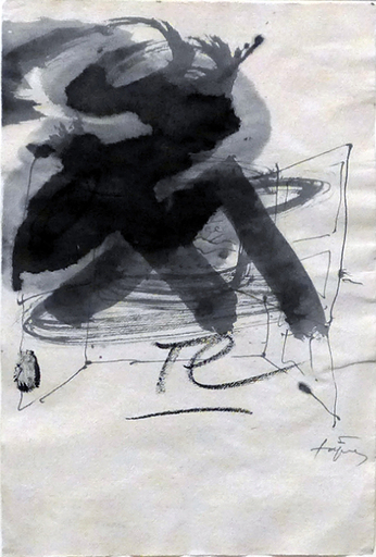 Antoni TAPIES - Drawing-Watercolor - Sin Título