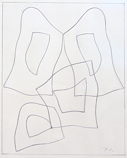 Hans ARP - Drawing-Watercolor - French Form | Forme Francaise
