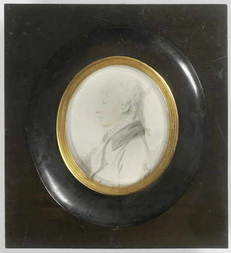 Anton GRAFF - Miniatur - "Profile portrait of a young gentleman" 1795/1800