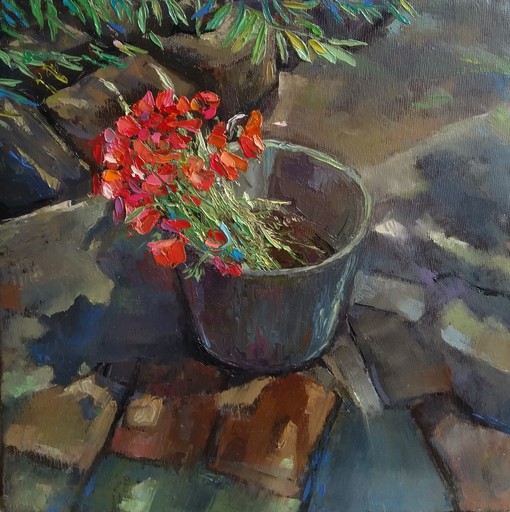 Ohanyan KAMSAR - Painting - Field Poppies