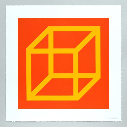 Sol LEWITT - Print-Multiple - Open Cube in Color on Color Plate 07