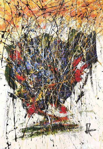 Jean-Jacques MARIE - Pittura - Abstraction lyrique série A 556