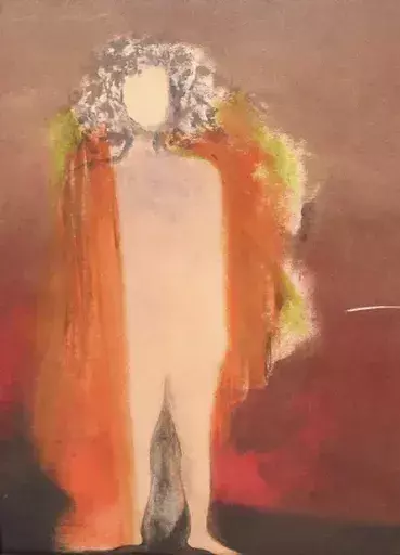 Angel GAINZA GONZALEZ - Gemälde - Naked lady with dress