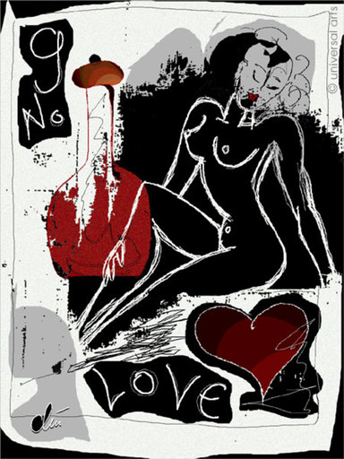 Jacqueline DITT - Estampe-Multiple - Love Potion - Grafik / graphic ltd. Edition (2013) 