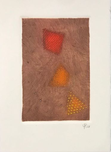 Arthur Luiz PIZA - Druckgrafik-Multiple - Carte de Voeux - Galerie Michel (Paris) 