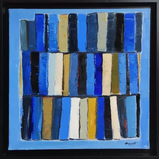 Sophie DUMONT - Painting - les mots bleus