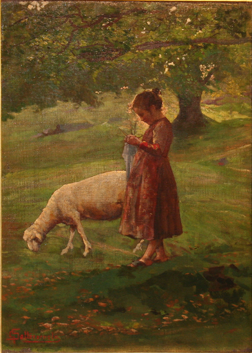 Giovanni SOTTOCORNOLA - Gemälde - Pastorella