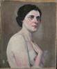 Marguerite HANIN - Peinture - RECTO-VERSO : PORTRAIT/NU