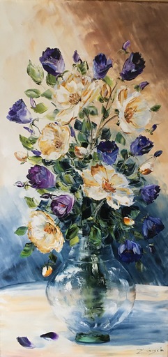 Marie-Claude ZUBRYCKI - Pittura - Bouquet du jardin