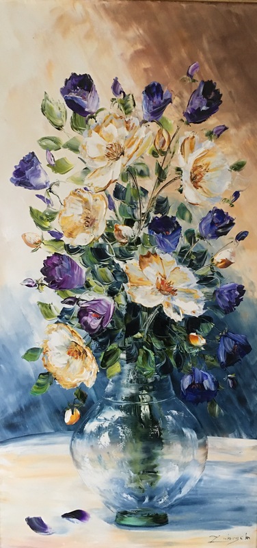 Marie-Claude ZUBRYCKI - Painting - Bouquet du jardin