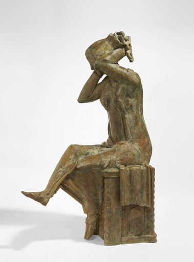 Claude GOUTIN - Escultura - Hélène ou Femme Assise