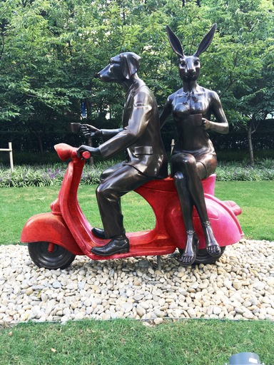 Gillie & Marc SCHATTNER - Sculpture-Volume - We ride together in love