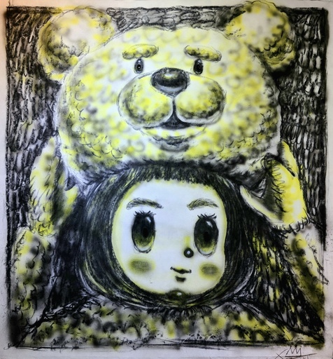 Seung-Hun SHIN - Drawing-Watercolor - Healing Greenland, Teddy Bear Mask