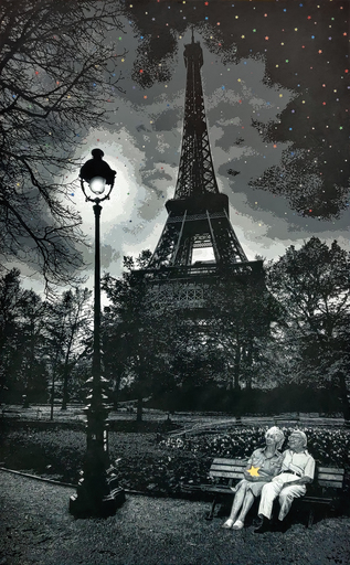 ROAMCOUCH - Painting - When You Wish Upon A Star, Paris