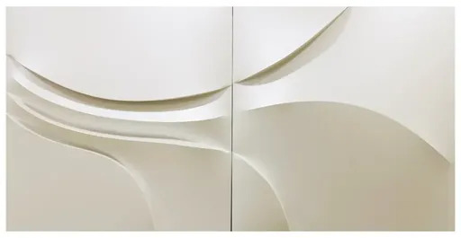 Giuseppe AMADIO - Painting - care 22- care 23 bianco 