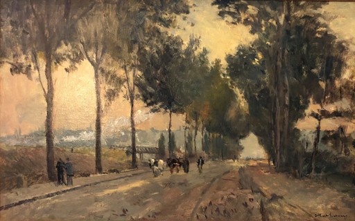 Albert Marie LEBOURG - Peinture - Rouen, soleil levant