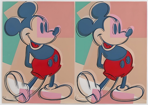 Andy WARHOL - Stampa-Multiplo - Double Mickey Mouse