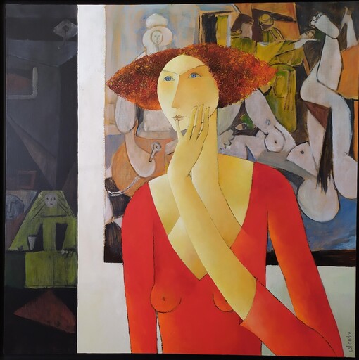 Françoise COLLANDRE - Gemälde - A l'expo Picasso