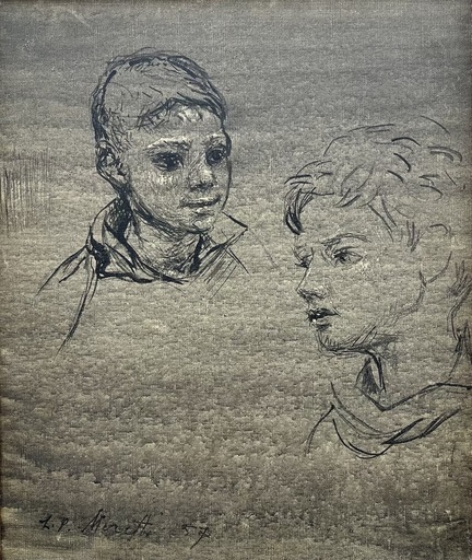 Lucien-Philippe MORETTI - Gemälde - Les 2 visages 