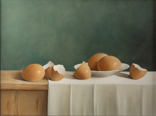 Tony DE WOLF - Pintura - Eggs