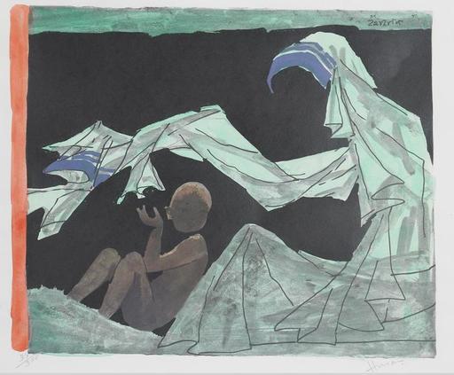 Maqbool Fida HUSAIN - Print-Multiple - MOTHER AND CHILD: A TRIBUTE TO MOTHER TERESA
