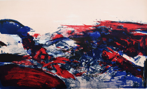 ZAO Wou-Ki - Grabado - Composition IV, from: In Honour of the Picture and of Poetry