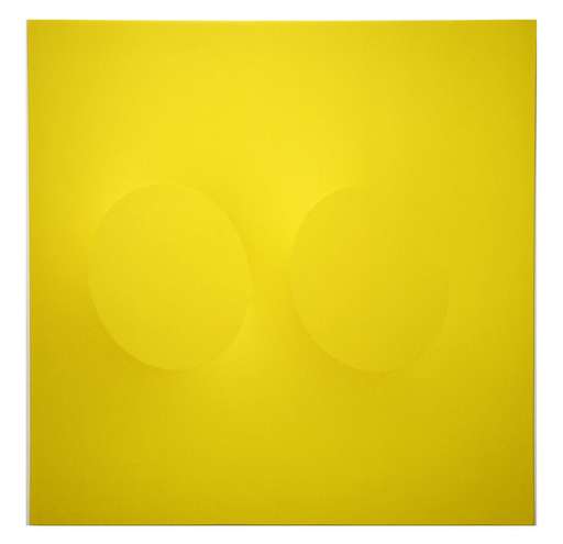 Turi SIMETI - Painting - 2 ovali gialli