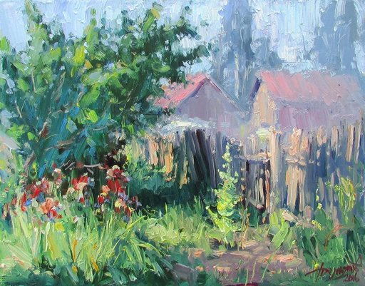 Yuriy DEMIYANOV - Painting - Le soleil sur la côture
